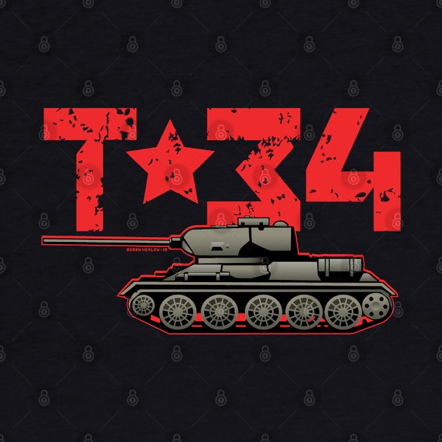 T-34 medium tank by Illustratorator